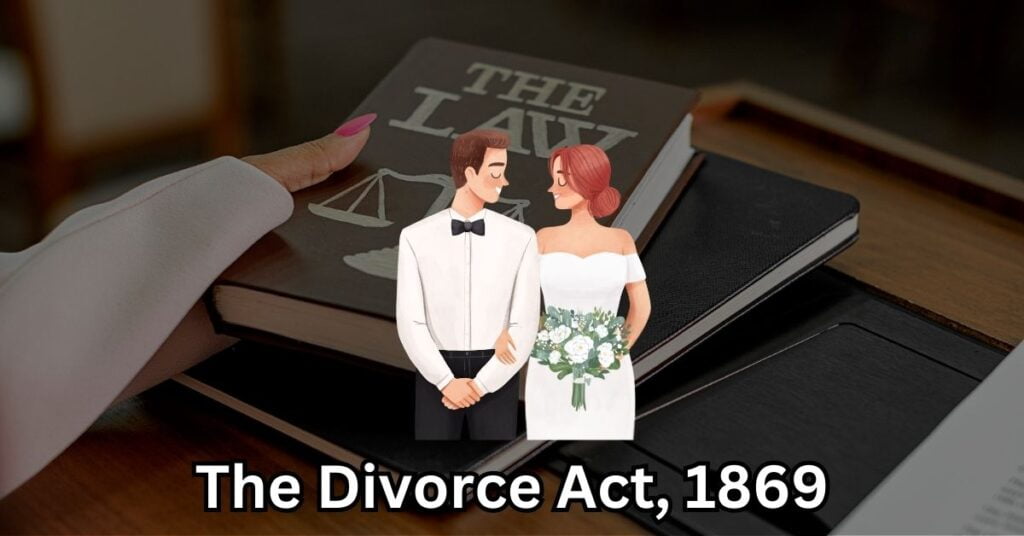 Illustration depicting The Divorce Act, 1869, highlighting its provisions and impact on divorce proceedings among Christians in India.